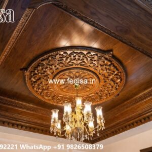 Wooden Ceiling Design Pop Corner Design For Hall No-3940