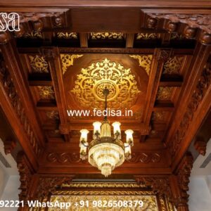 Wooden Ceiling Design Home Hall Ceiling Design No-3952