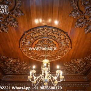 Wooden Ceiling Design Pop Corner Design Price No-3959
