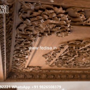 Wooden Ceiling Design Pop Dizain Hall No-3962