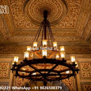 Wooden Ceiling Design Tv Wall Pop Design No-3965