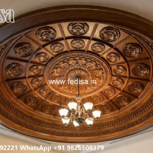 Wooden Ceiling Design L Shape Hall Ceiling Design No-3993