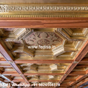 Wooden Ceiling Design Cement False Ceiling Design No-4054