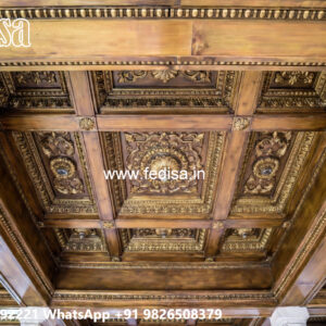 Wooden Ceiling Design Fan Ceiling Design Cement No-4055