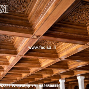 Wooden Ceiling Design Readymade Pop Design No-4062