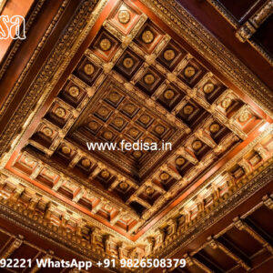 Wooden Ceiling Design Pop Border Design For Bedroom No-4080