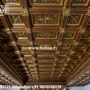 Wooden Ceiling Design Roof Pop Design Color No-4094
