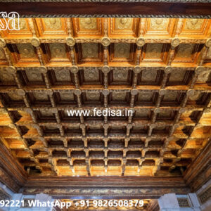 Wooden Ceiling Design New Pop Design Hall No-4103