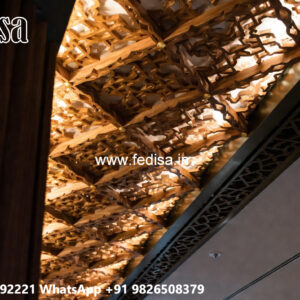 Wooden Ceiling Design Roof Pop Design For Hall No-4113