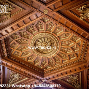 Wooden Ceiling Design Pop Design For Home Temple No-4118