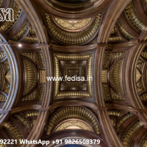 Wooden Ceiling Design Pop Design Rate No-4119