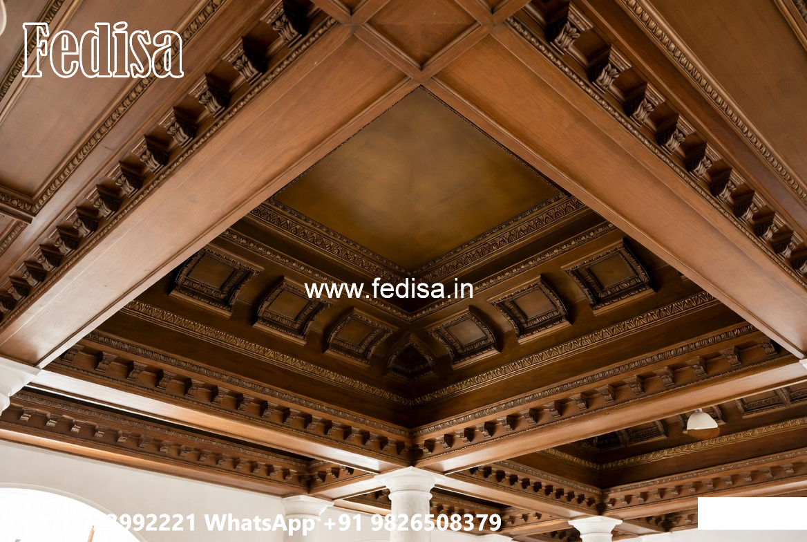Wooden Ceiling Design Top Pop Design For Hall No-4148