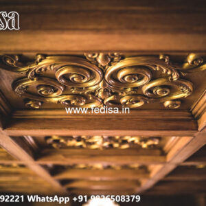 Wooden Ceiling Design Pop Flower Design For Ceiling No-4167