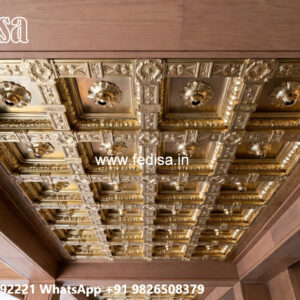 Wooden Ceiling Design Pop Design Paint No-4186