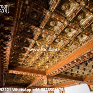 Wooden Ceiling Design Pop Grouping Design No-4204