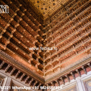 Wooden Ceiling Design Pop Design Cement No-4210