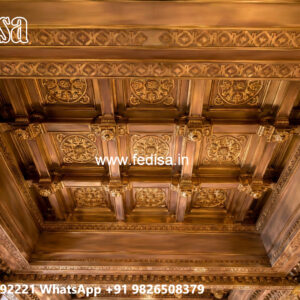 Wooden Ceiling Design Corridor Pop Design No-4240