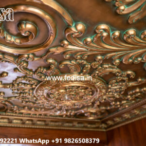 Wooden Ceiling Design Tv Stand Pop Design No-4243