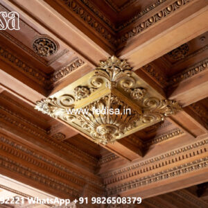 Wooden Ceiling Design Temple Pop Design No-4260