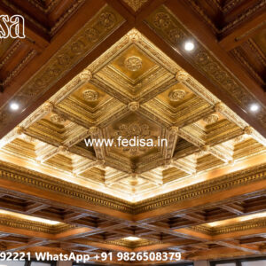 Wooden Ceiling Design Pop Ki Dijain No-4267