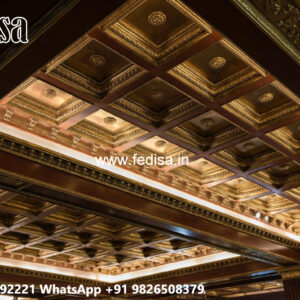 Wooden Ceiling Design Plus Minus Design For Hall No-4286