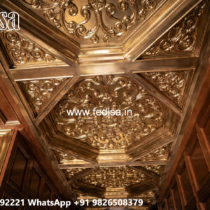 Wooden Ceiling Design Plus Pop Design No-4287