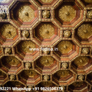 Wooden Ceiling Design Pop Design Cost No-4295