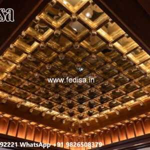 Wooden Ceiling Design Home Hall Pop Design No-4304