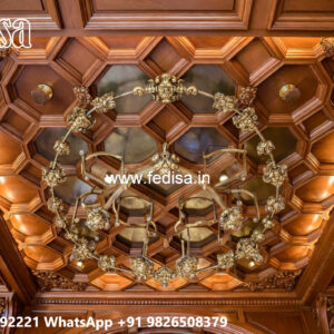Wooden Ceiling Design Pop Wall Design For Led Tv No-4305