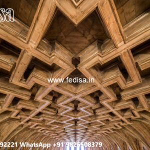 Wooden Ceiling Design Pop Center Design No-4313