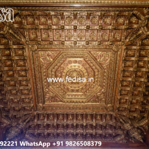 Wooden Ceiling Design Sitout Ceiling Design No-4317