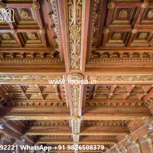 Wooden Ceiling Design Big Hall Pop Design No-4325