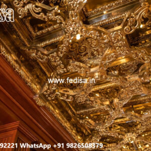 Wooden Ceiling Design Pop Jhumar Design No-4332
