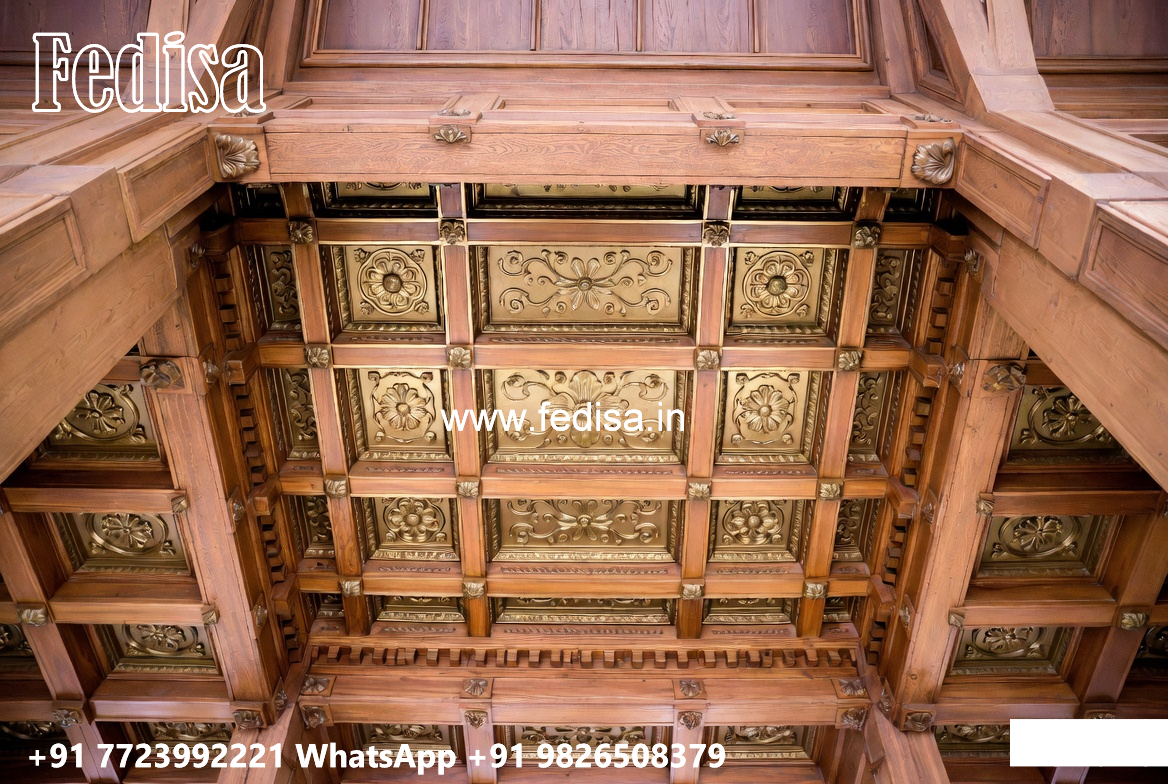 Wooden Ceiling Design Room Pop Design Simple No-4340