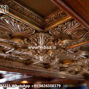 Wooden Ceiling Design Pop Dizain New No-4349