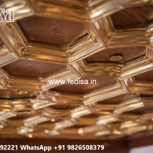 Wooden Ceiling Design Simple Handmade Pop Design No-4361