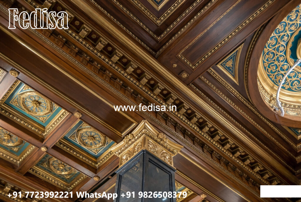 Ceiling Design Complex Wooden Ceiling Design False Ceiling Center Design No-4382 - Fedisa