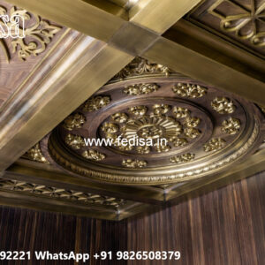 Wooden Ceiling Design Pop Design Color Plus Minus No-4387