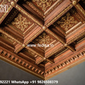 Wooden Ceiling Design Pop Design Frame No-4407