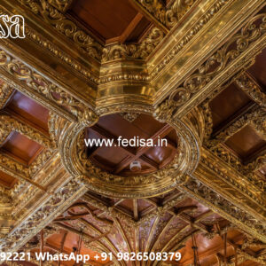 Wooden Ceiling Design False Ceiling For Pooja Room No-4409