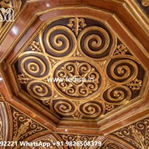 Wooden Ceiling Design Pop Led Panel Design No-4419