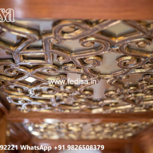 Wooden Ceiling Design Cement Pop Design For Room No-4420