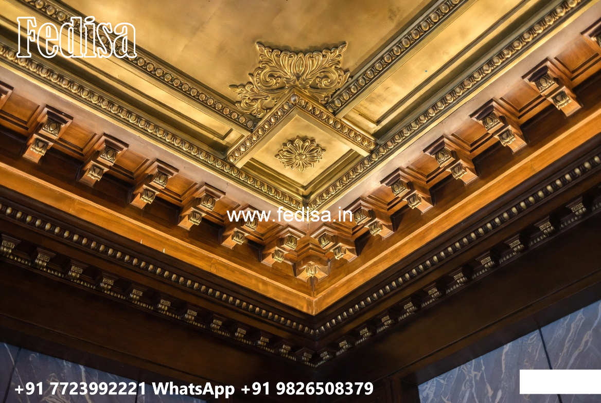 Wooden Ceiling Design Pop Side Border Design No-4455