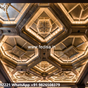 Wooden Ceiling Design Pop Panel Design No-4475