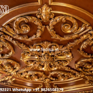 Wooden Ceiling Design Living Hall False Ceiling Design No-4482