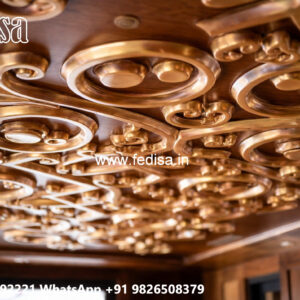 Wooden Ceiling Design Home Ceiling Pop Design No-4491