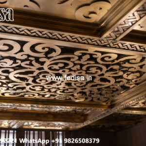 Wooden Ceiling Design Pop Dining Hall Design No-4510