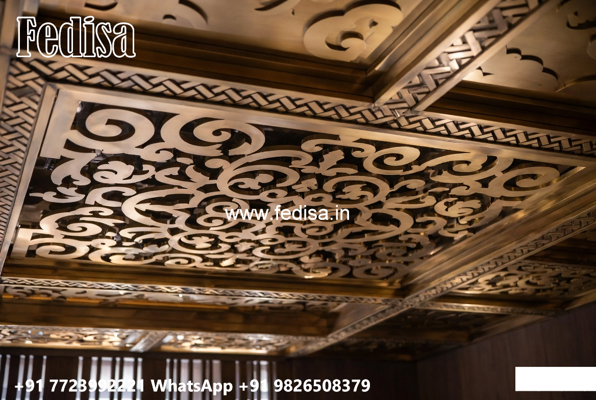 Wooden Ceiling Design Pop Dining Hall Design No-4510