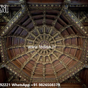 Wooden Ceiling Design Drawing Room Pop No-4513