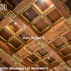 Wooden Ceiling Design Pop Column Design No-4514